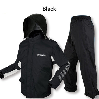 🏆Hot List Sales Champion🏆Men’s Raincoat Waterproof Hooded Rain Jacket & Pants Two-Piece Suit