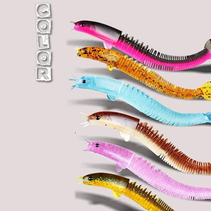 8stk Angler Dragon Loach Lure 46 Section Soft Bait