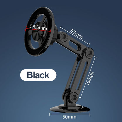 360-graders rotasjon Helmetall magnetisk biltelefonholder