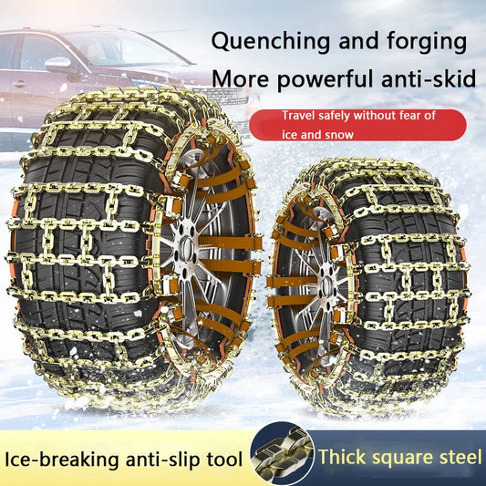 Hot Sale🔥Ny Car Iron Anti-Skid Chain Single Lock and Double Lock