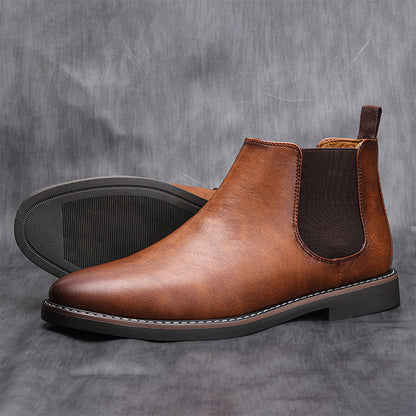 Utsøkte gaver - Vintage Chelsea-støvler i skinn for menn